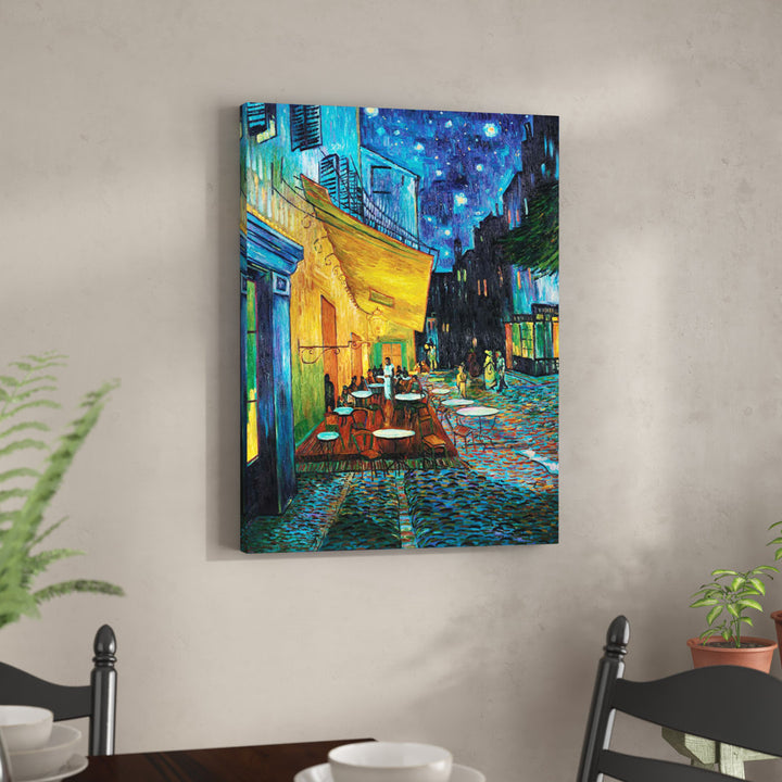 Cafe Terrace at Night by Vincent Van Gogh - Print on Canvas Vault W Artwork Size: 18" H x 14" W Format: Wrapped Canvas