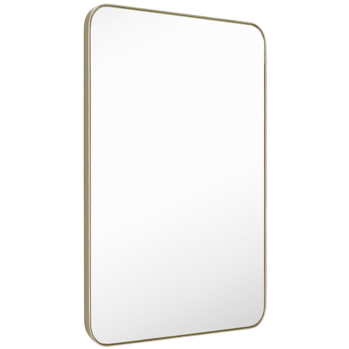 Markhai Modern Accent Mirror Orren Ellis Size: 36" x 24" Finish: Light Champagne