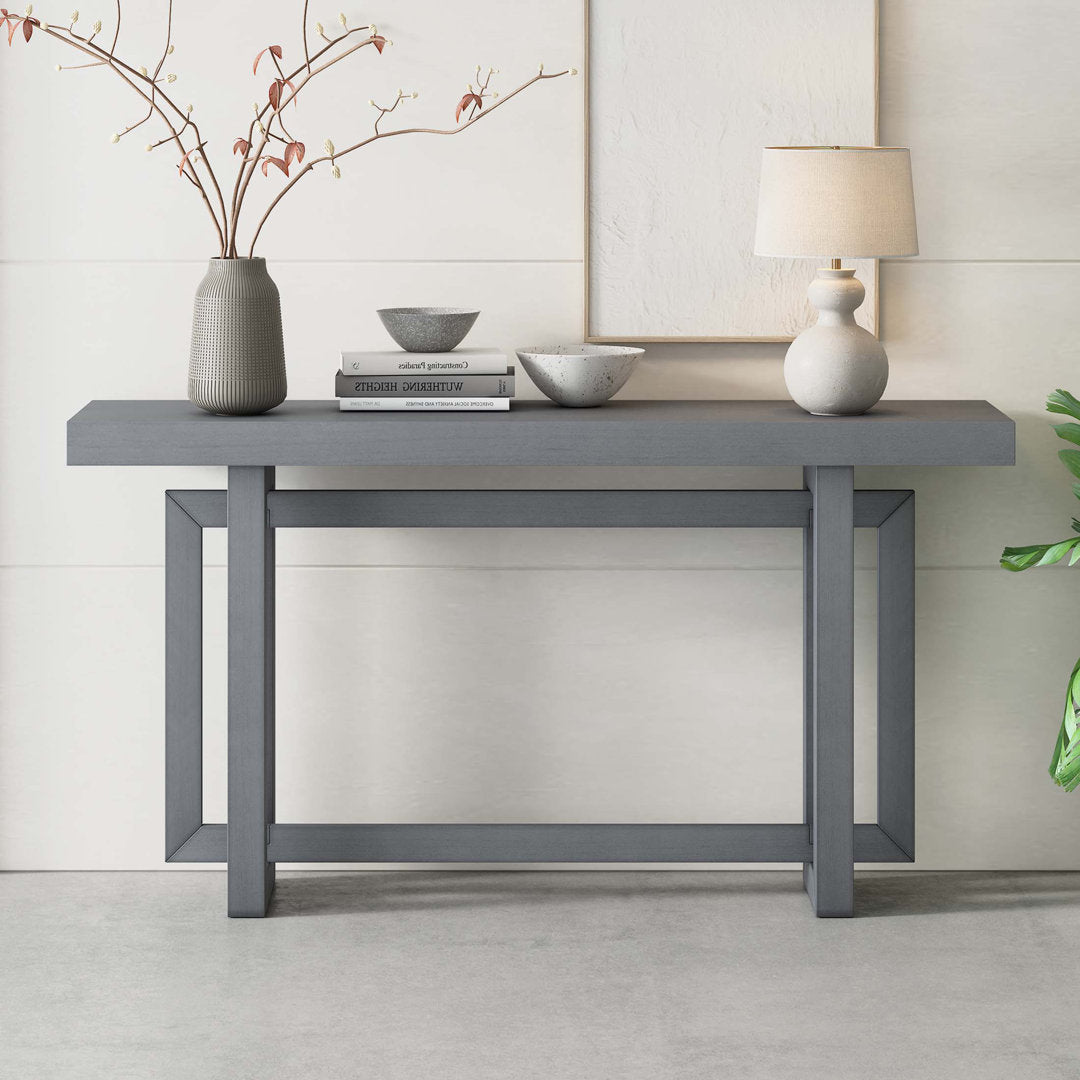 Thedrick 59" Extra Long Entryway Table Console Table 17 Stories Color: Dark Gray