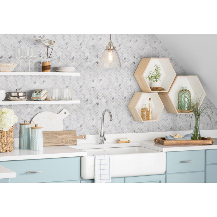 Bellapais Floating Shelf Winston Porter Size: 1.25" H x 47.24" W x 7.75" D Finish: Black