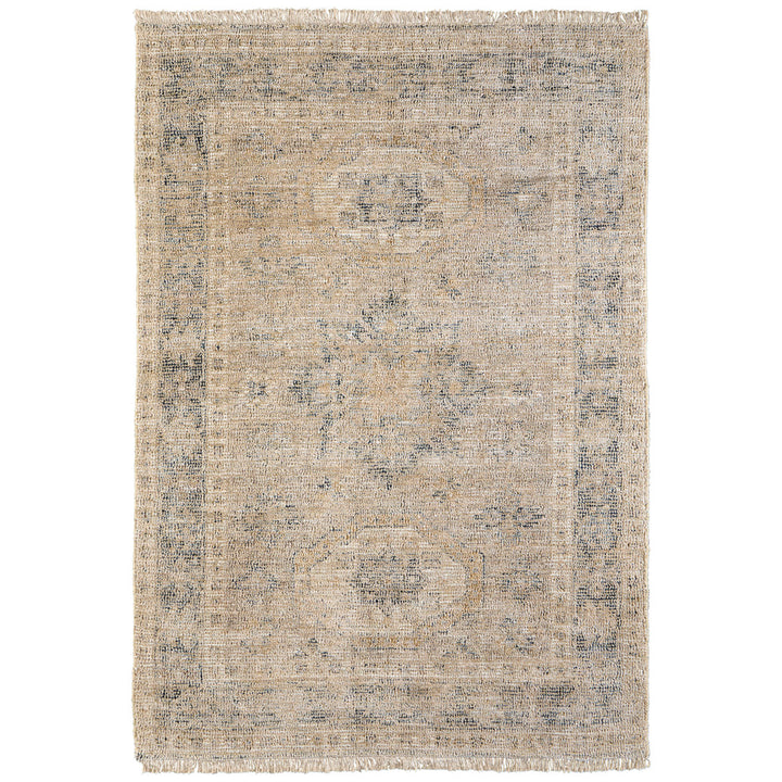 Alberdine Transitional Medallion Handmade Sand Rug Lark Manor™ Rug Size: Rectangle 9' x 12'