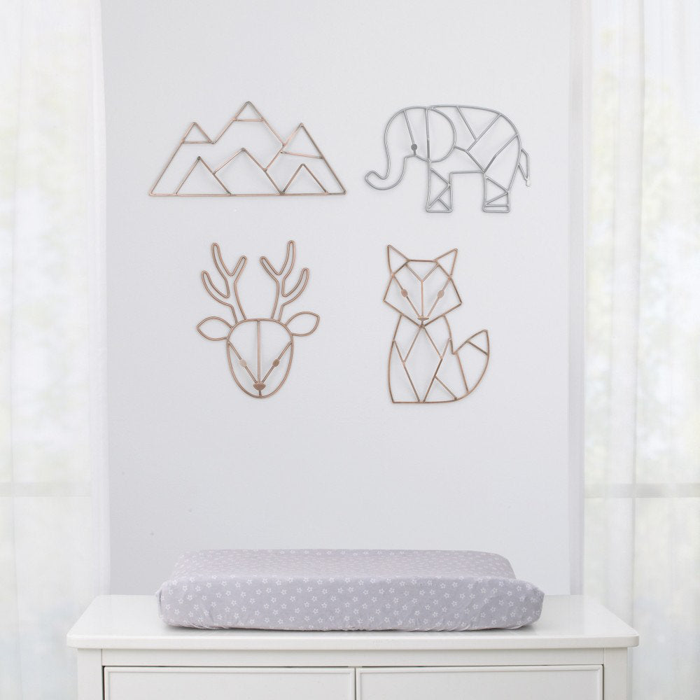 NoJo Mountain Arrington Shaped Wire Nursery Wall Decor, Copper Finish Isabelle & Max™