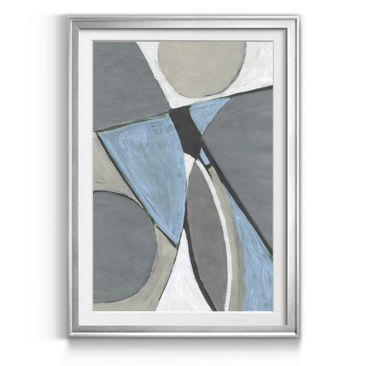 A Soft Jeweled Geometric I by Merri Pattinian - Picture Frame Print on Paper George Oliver Size: 30.5" H x 42.5" W x 1.5" D Format: Silver Framed