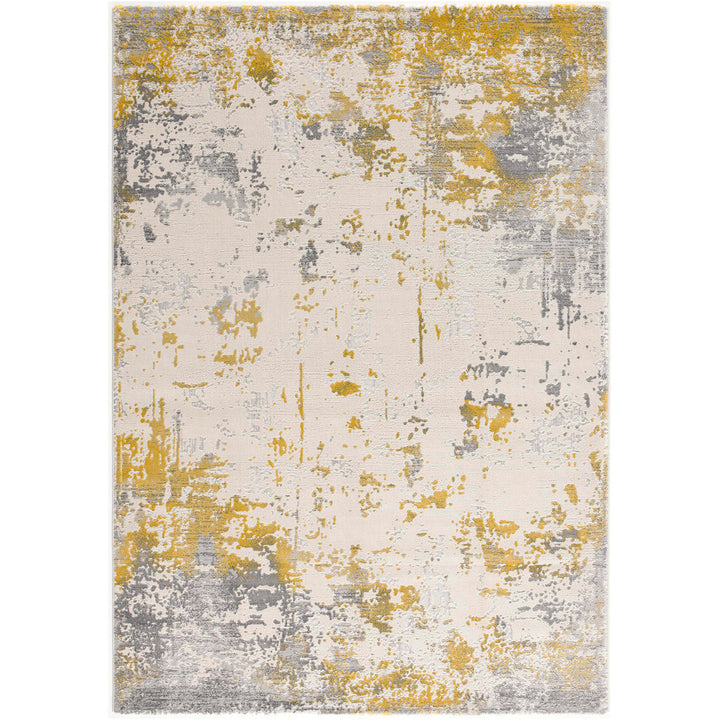 Tylor Abstract Gold Area Rug Williston Forge Rug Size: Runner 2' x 6'