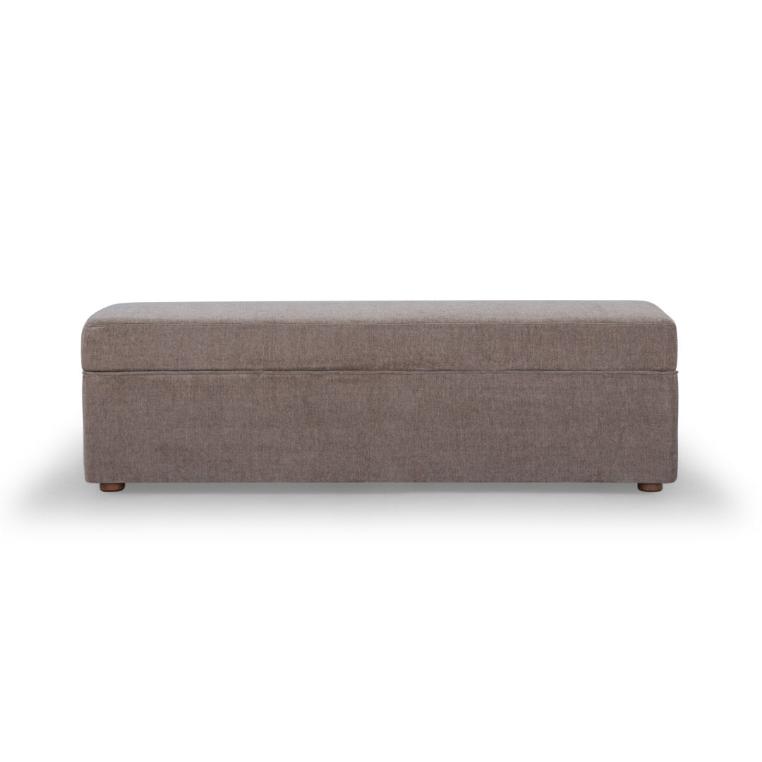 Mel MD 30, Storage Bench AllModern Upholstery Color: Honeycomb Walnut Chenille