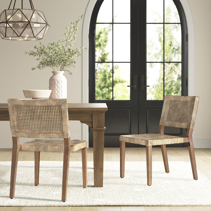 Alani Side Chair in Natural Brown (Set of 2) Joss & Main