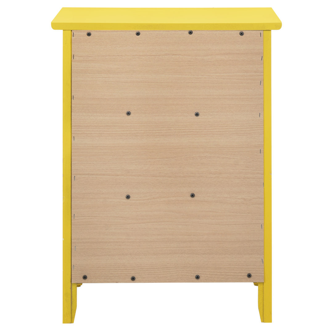 Emjay 3 - Drawer Nightstand Glory Furniture Color: Yellow