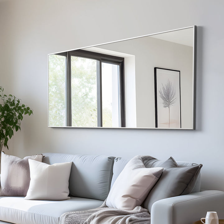 Koudia Metal Framed Standing Mirror Wrought Studio™ Size: 64" x 21" Finish: Silver