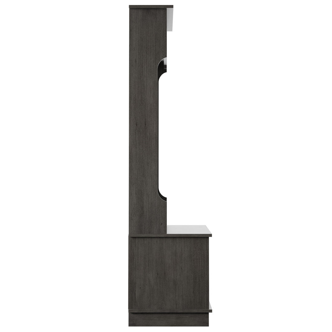Bridget Hall Tree with Open Storage Sand & Stable™ Color: Weathered Gray