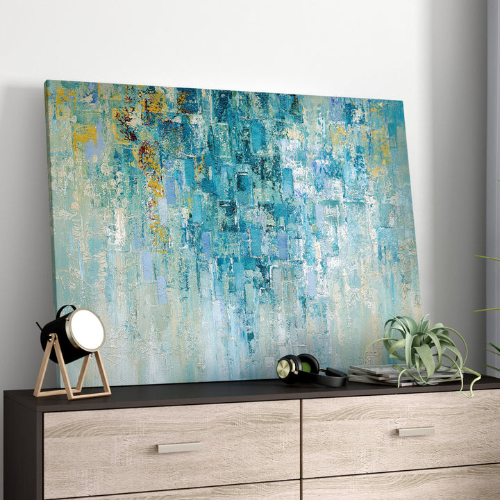 I Love the Rain by Nan - Graphic Art Print on Canvas Wade Logan® Size: 36" H x 48" W x 1.5" D