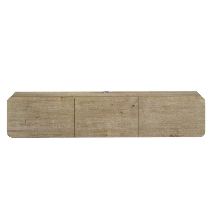 Callysta Floating TV Stand Up to 78" TV's Wall Mounted Media Console Millwood Pines Color: Natural