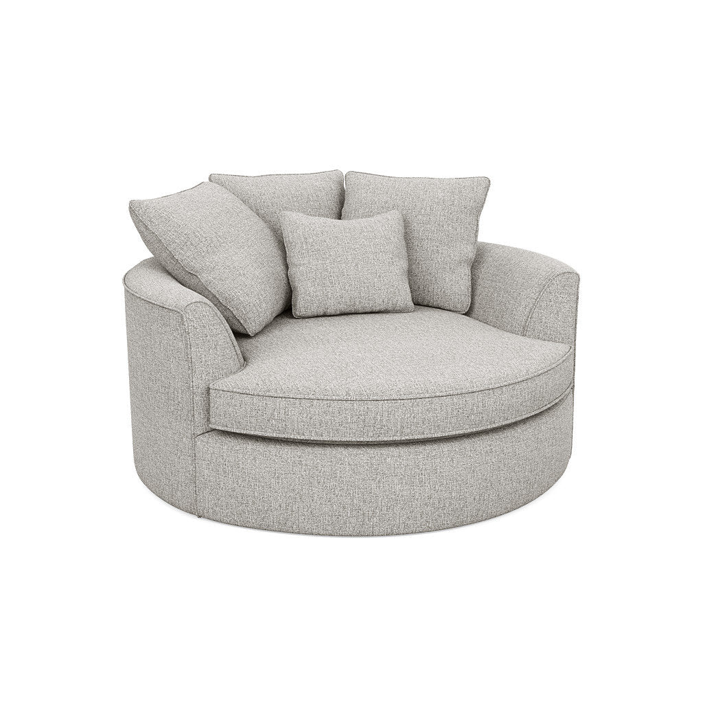 Ashonte Anjuan 61" Wide Polyester Barrel Chair Wade Logan® Fabric: Giovanna Moondust