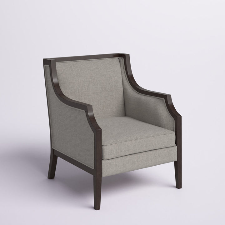 Akiyo 31" W Polyester Armchair Lark Manor™ Fabric: Pewter Velvet
