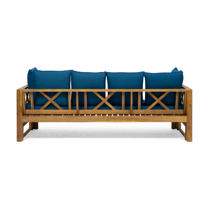 Trevion Extendable Patio Sofa with Cushions Breakwater Bay