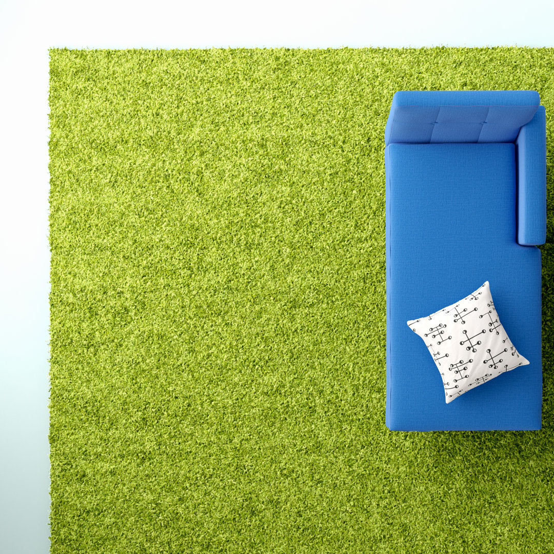 Torunn Grass Green Area Rug Ebern Designs Rug Size: Rectangle 6'1" x 9'