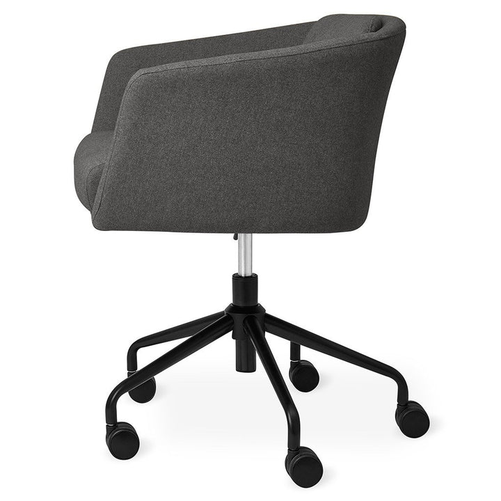 Radius Chair Gus* Modern Upholstery: Stockholm Graphite Performance Twill