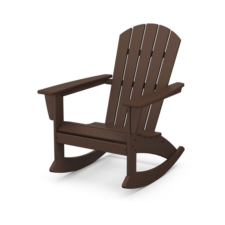 Nautical Adirondack Rocking Chair POLYWOOD® Frame Color: Mahogany