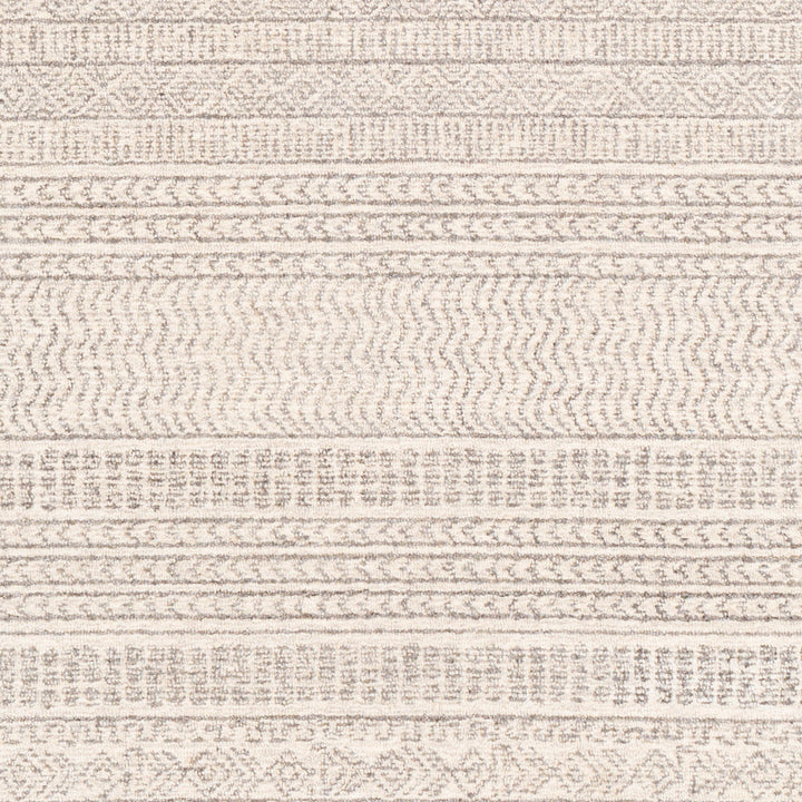 Lansing Geometric Hand-Tufted Wool Gray/Cream Area Rug Steelside™ Rug Size: Runner 2'6" x 6'