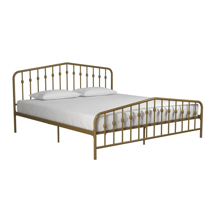 Bushwick Metal Platform Bed Novogratz Color: Gold Size: King