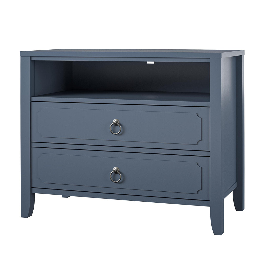 Her Majesty 2 - Drawer Nightstand Novogratz Color: Blue