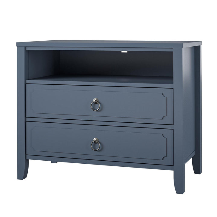 Her Majesty 2 - Drawer Nightstand Novogratz Color: Blue