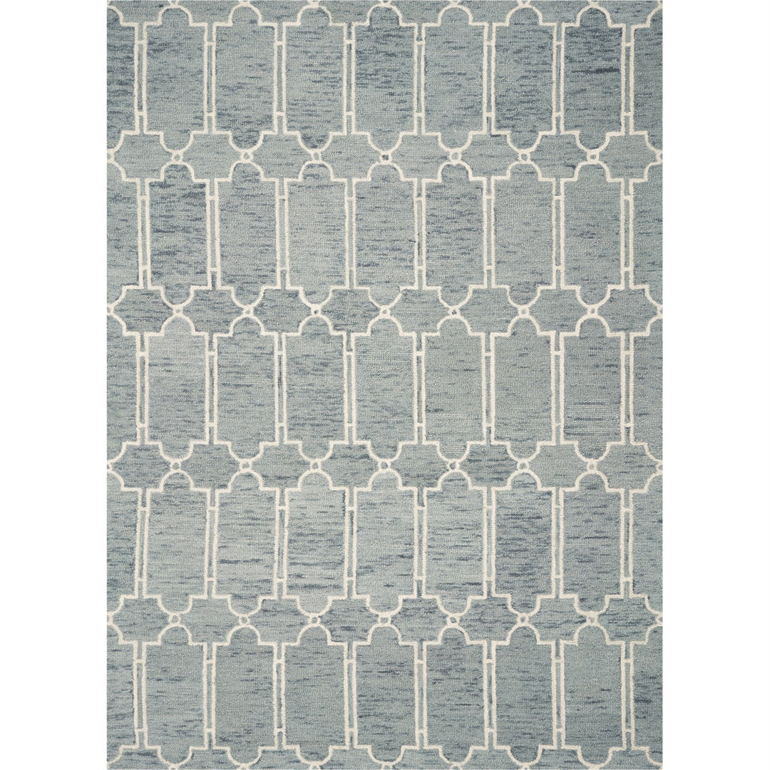 McAlester Geometric Handmade Tufted Wool Gray Area Rug House of Hampton® Rug Size: Rectangle 9' x 12'