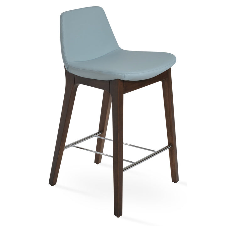 Pera HB Wood Bar & Counter Stool sohoConcept Color: Sky Blue Seat Height: Bar Stool (29" Seat Height)