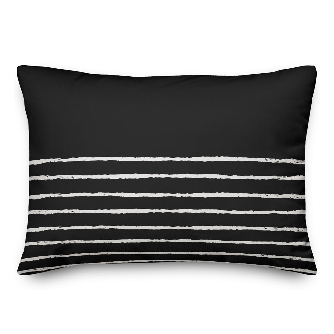 Aezaz Rectangular Pillow Cover & Insert Breakwater Bay Color: Black/White