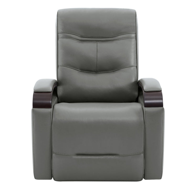 Elvina Genuine Leather Swivel Power Recliner Latitude Run® Upholstery Color: Haze