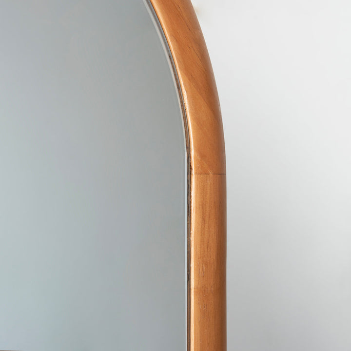 Norphlet Arched Full Length Mirror with Stand, Fully Assembled Dressing Wall-Mounted Mirror Wade Logan®