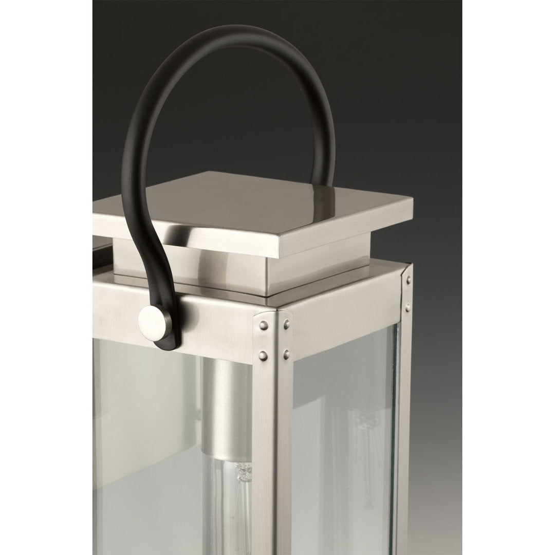 Ola Stainless Steel 1 -Bulb 27.38" H Outdoor Hanging Lantern Beachcrest Home™