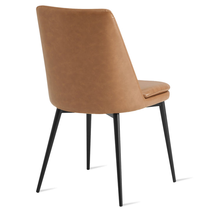 Betzalel Upholstered Parsons Chair (Set of 2) Wade Logan® Upholstery Color: Brown
