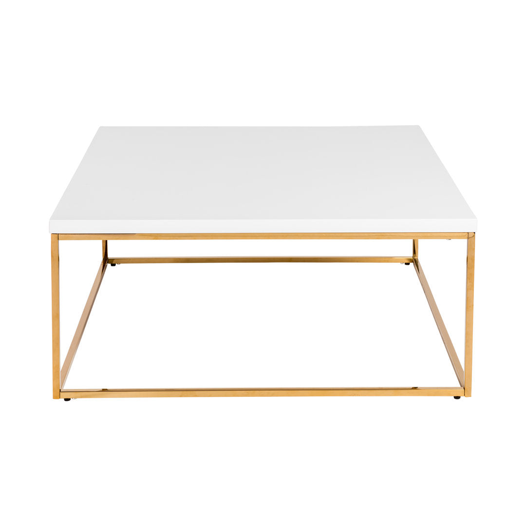 Adilson Coffee Table Wade Logan® Color: White/Gold