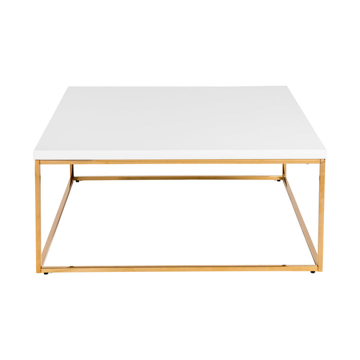 Adilson Coffee Table Wade Logan® Color: White/Gold