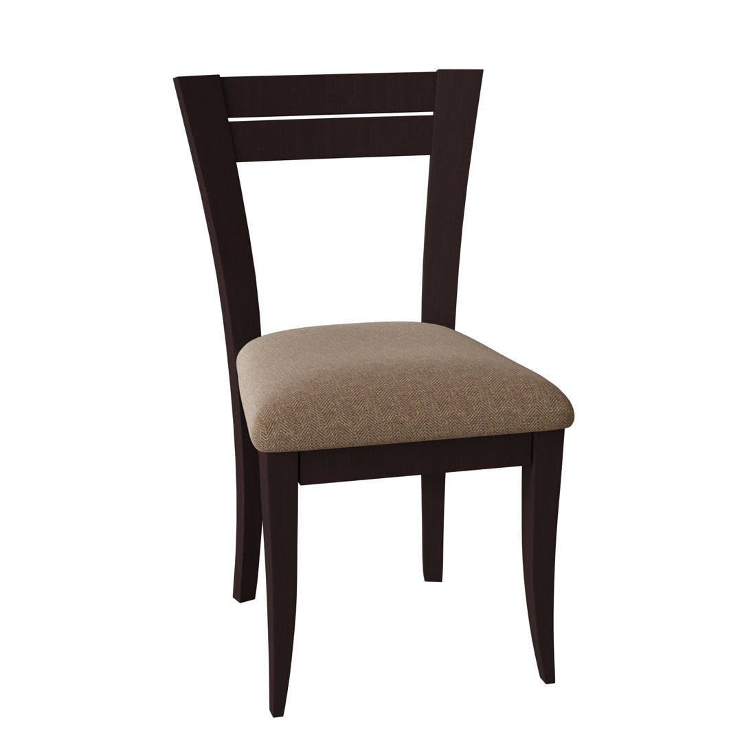 Claverley Ladder Back Side Chair Red Barrel Studio® Upholstery Color: Ramie, Frame Color: Shadow