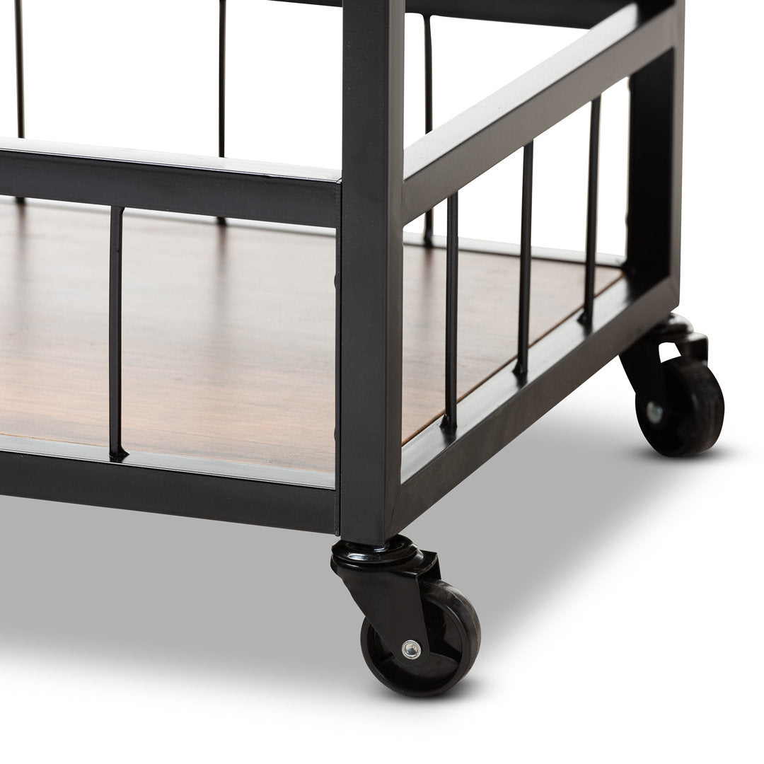 Raelynn Mobile Metal Bar Cart Sand & Stable™