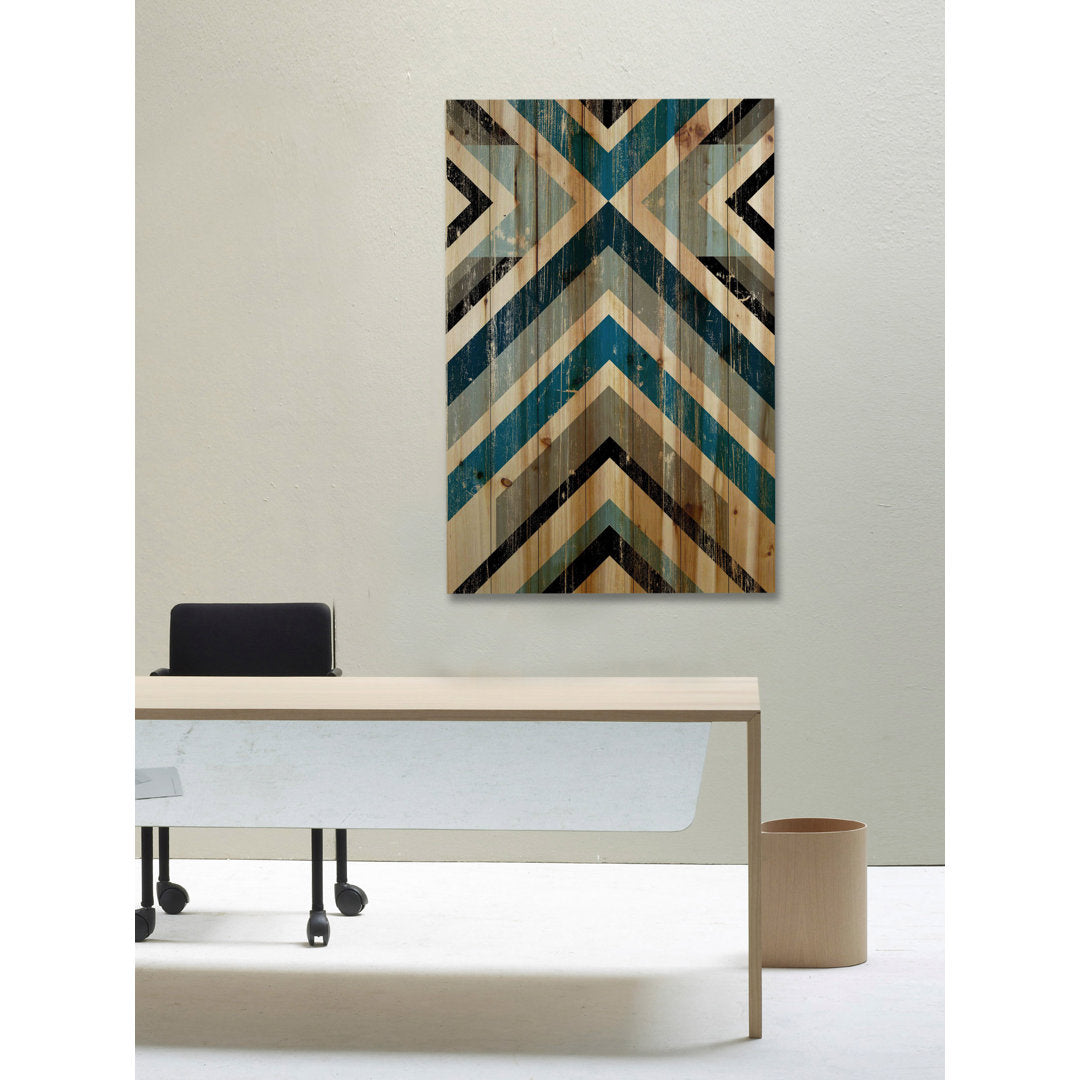 Climbing Vees - Print on Wood Wrought Studio™ Size: 18" H x 12" W x 1.5" D