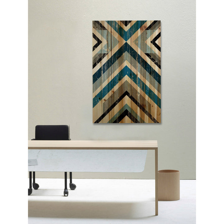 Climbing Vees - Print on Wood Wrought Studio™ Size: 18" H x 12" W x 1.5" D