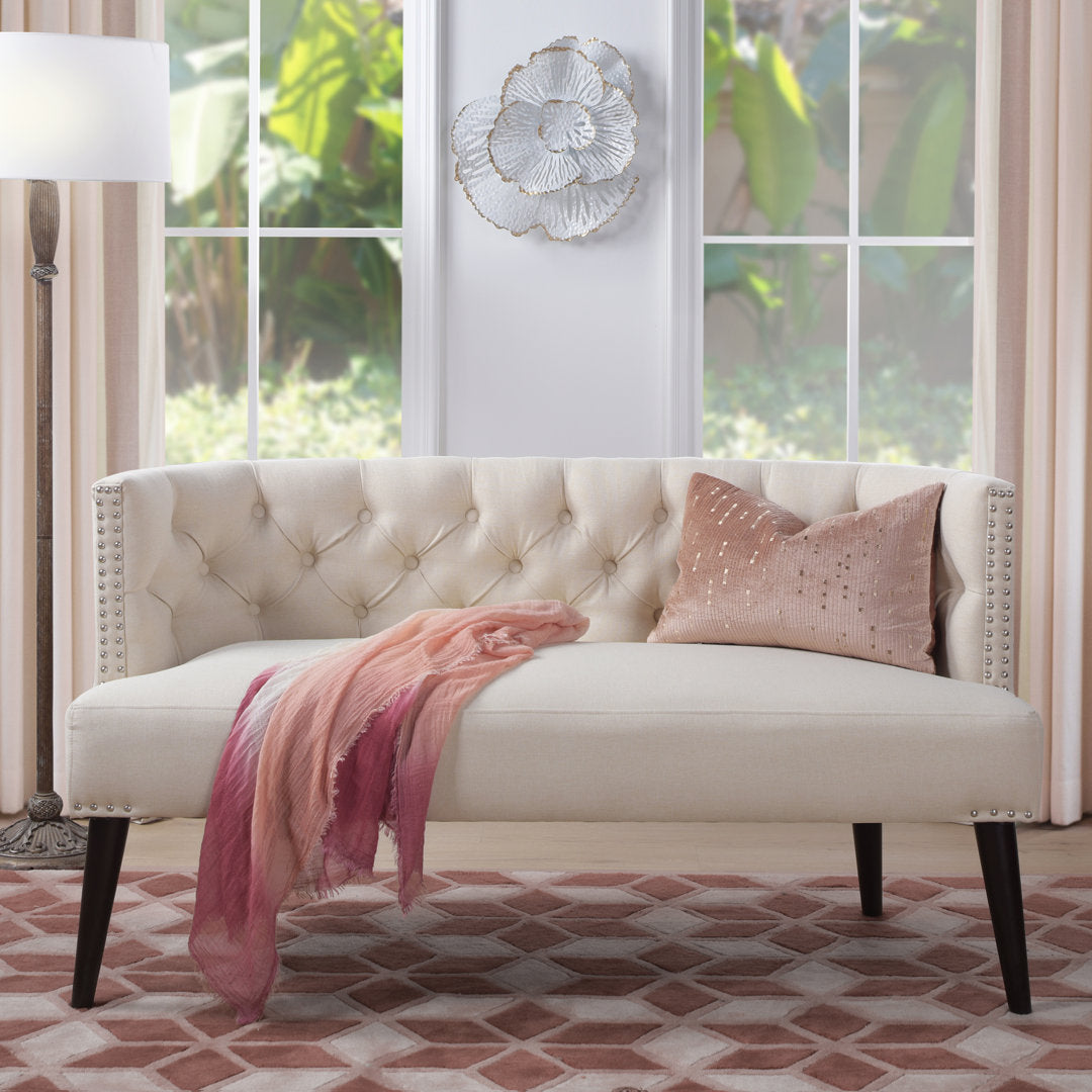 Arborglen 56" Armless Settee House of Hampton® Upholstery Color: Sky Neutral Beige