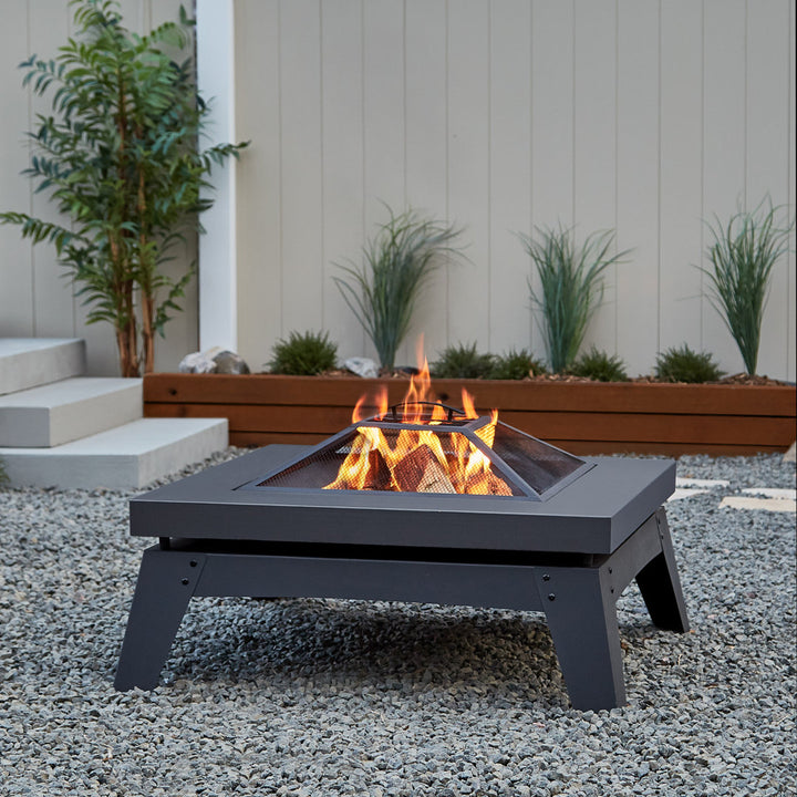 Breton Wood Burning Fire Pit by Real Flame Real Flame