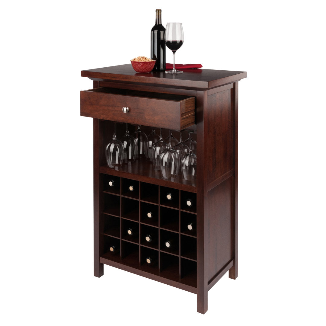 Baronvil Bar with Wine Storage Red Barrel Studio®