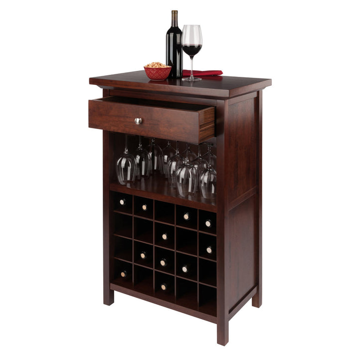 Baronvil Bar with Wine Storage Red Barrel Studio®