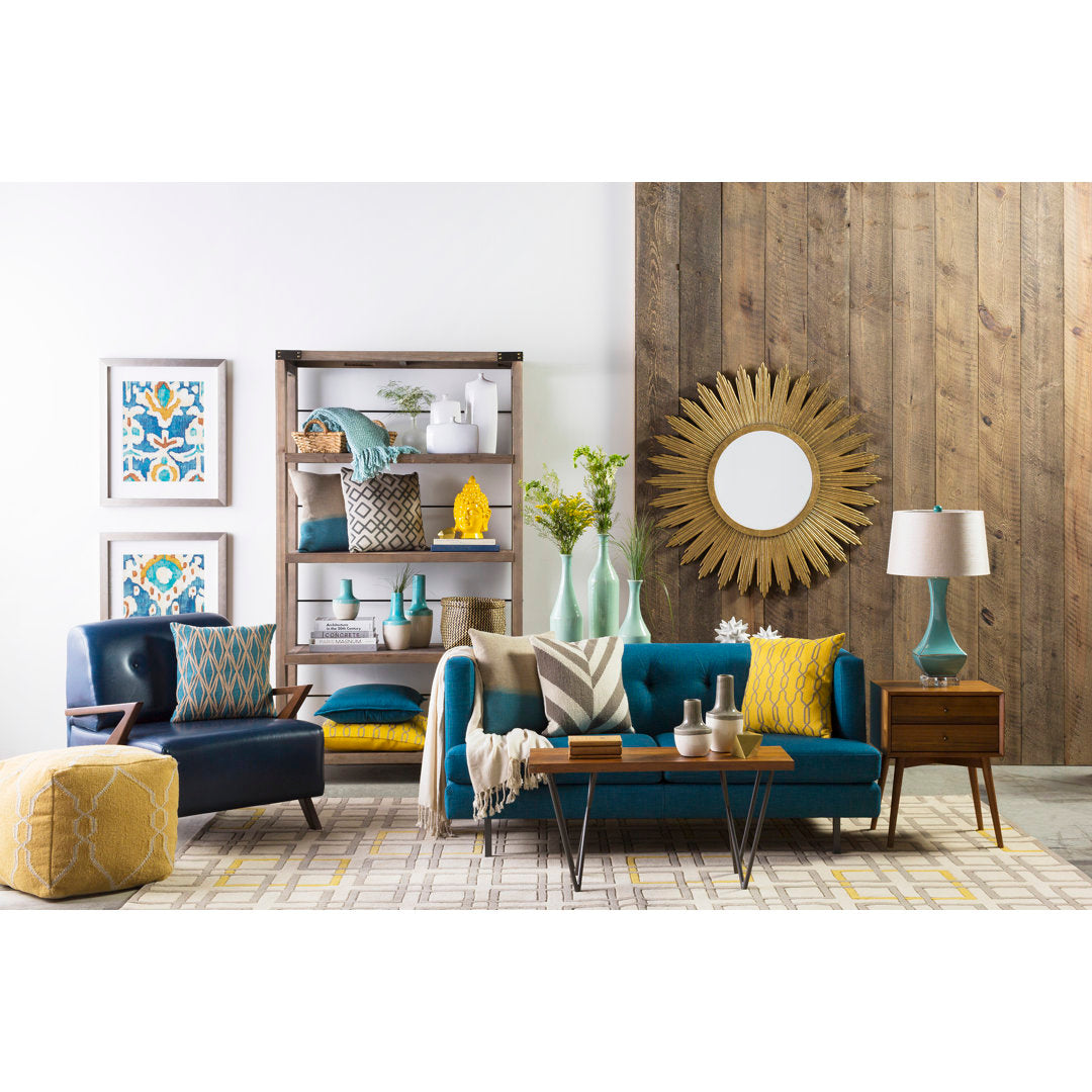 Leicester Gold Wall Decor Modern & Contemporary Beveled Accent Mirror Rosdorf Park