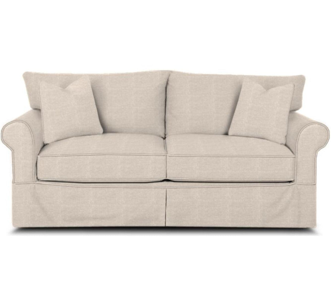Amari 83" Slipcovered Sofa Wayfair Custom Upholstery™ Fabric: Reese Oatmeal Performance Chenille