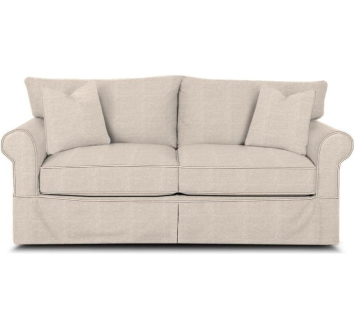 Amari 83" Slipcovered Sofa Wayfair Custom Upholstery™ Fabric: Reese Oatmeal Performance Chenille