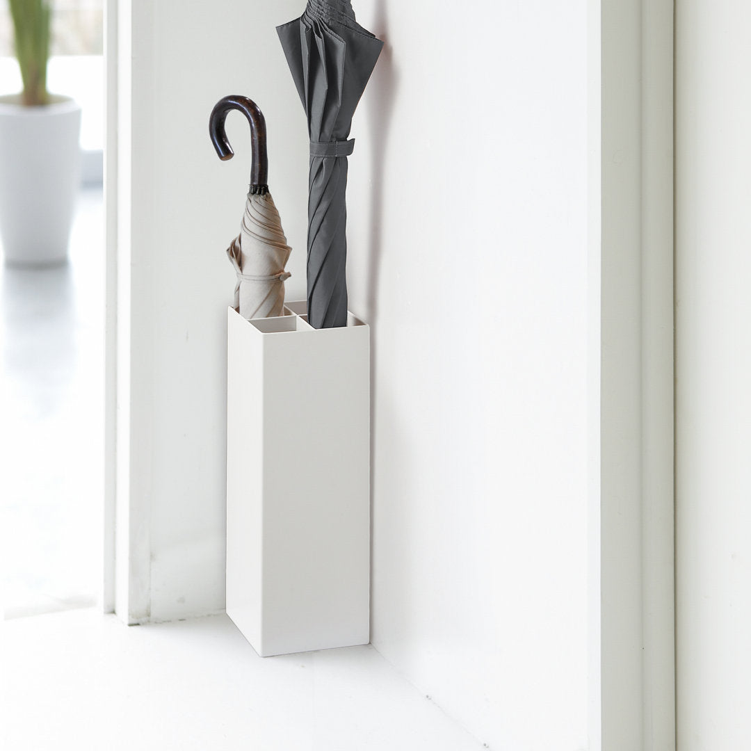 Yamazaki Home Umbrella Stand - Storage For Umbrellas And Walking Canes, Steel Yamazaki Home Finish: White