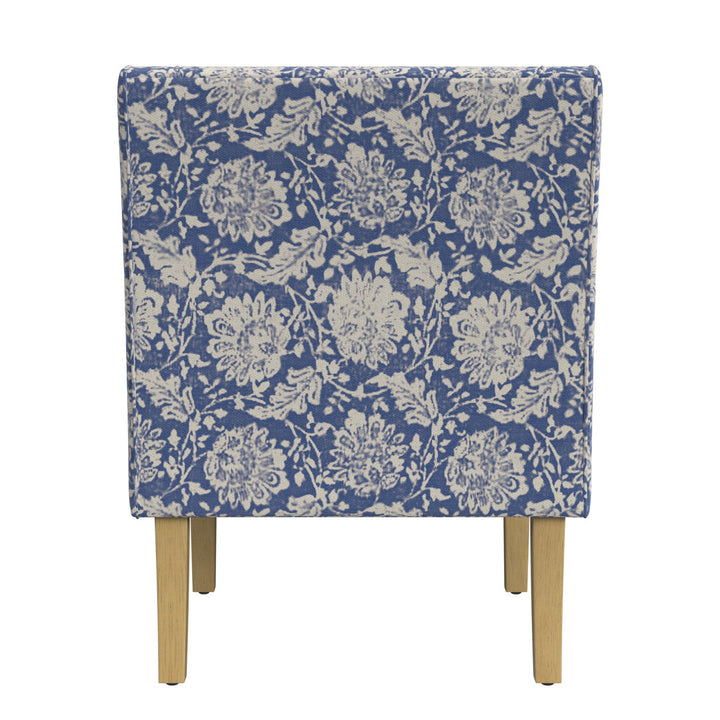 Adona Accent Chair Mistana™ Fabric: Blue Floral 100% Polyester,