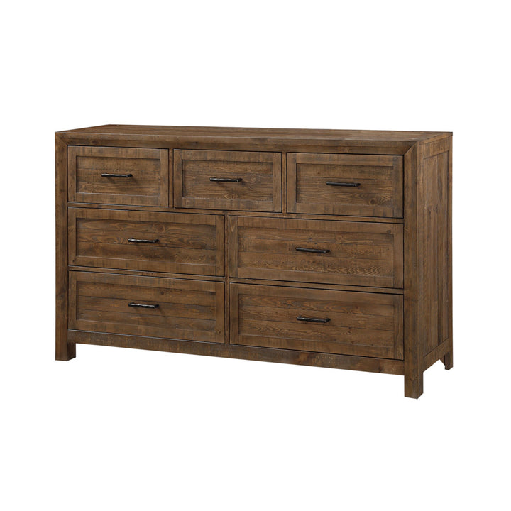 Craigsville 7 Drawer 63" W Solid Wood Dresser Three Posts™
