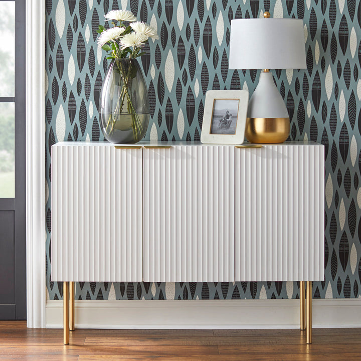 Santillanes 47.25'' Wide Sideboard Willa Arlo™ Interiors Color (Base/Top): White/White
