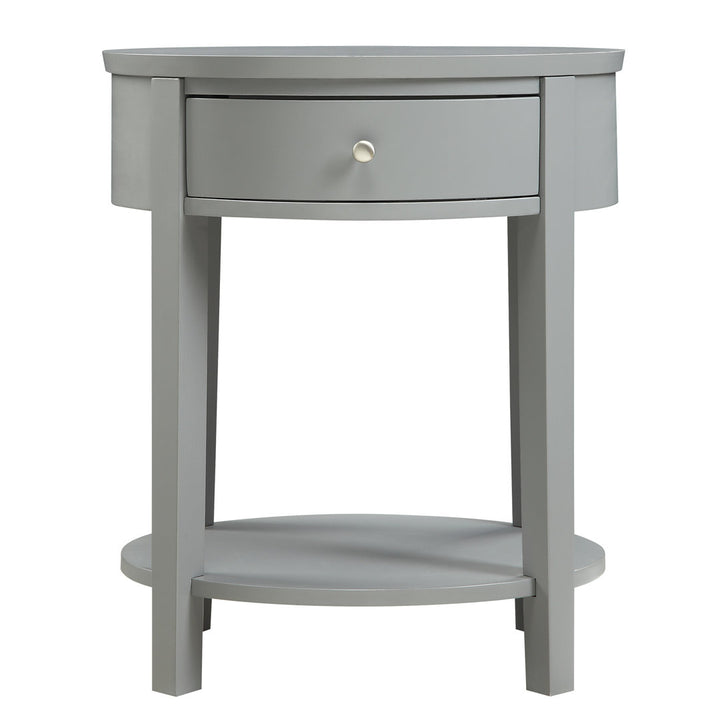 Zaheed End Table with Storage Red Barrel Studio® Color: Gray